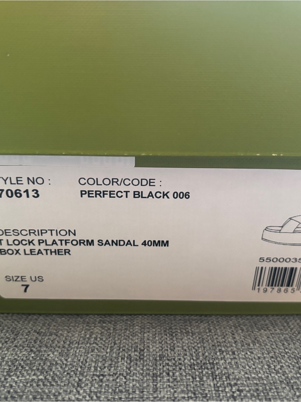 Tory Burch Black Patent Platform Slide Sandals with Tlock Logo Accent - Picture 6 of 6
